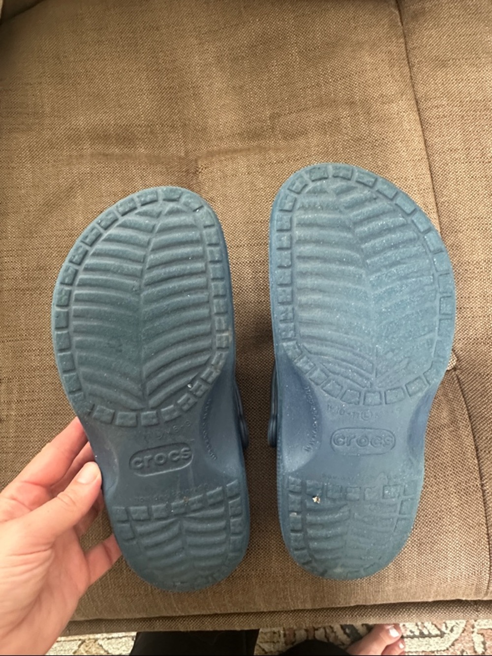 CROCS Classic Clog Mules - Navy Blue - Picture 3 of 6